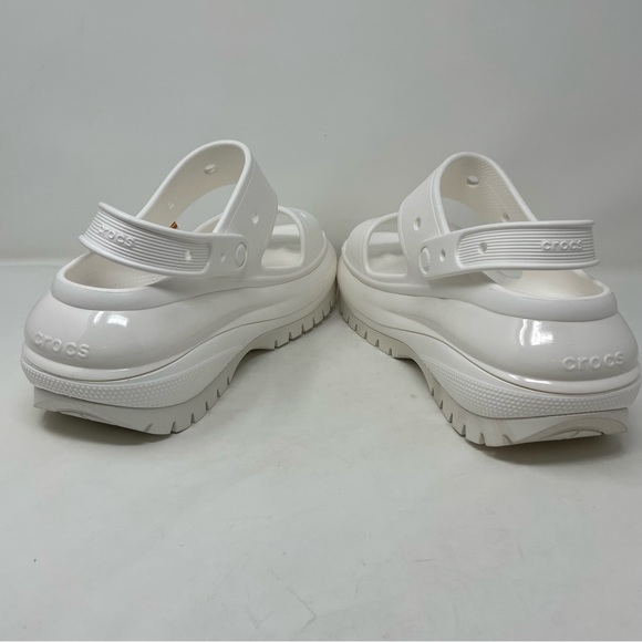 New Crocs Classic Mega Crush Sandal White 207989-100 High Heel Mens 9 Wmns 11 - Picture 3 of 7